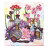 DIY Bead Embroidery Kit "Flower trail" 10.2"x11.0" / 26.0x28.0 cm