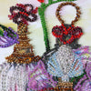 DIY Bead Embroidery Kit "Flower trail" 10.2"x11.0" / 26.0x28.0 cm