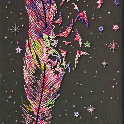 DIY Bead Embroidery Kit "Long journeys" 7.9"x13.8" / 20.0x35.0 cm