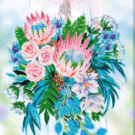 DIY Bead Embroidery Kit "Special Day" 10.6"x13.4" / 27.0x34.0 cm