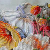 DIY Bead Embroidery Kit "Delicate Flowers" 15.7"x10.6" / 40.0x27.0 cm