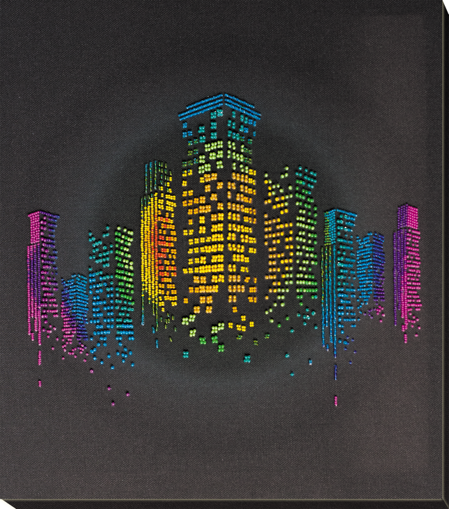 DIY Bead Embroidery Kit "Sleepless" 12.2"x12.6" / 31.0x32.0 cm
