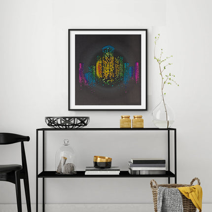 DIY Bead Embroidery Kit "Sleepless" 12.2"x12.6" / 31.0x32.0 cm