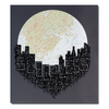 DIY Bead Embroidery Kit "Night in the city" 12.2"x13.4" / 31.0x34.0 cm