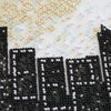 DIY Bead Embroidery Kit "Night in the city" 12.2"x13.4" / 31.0x34.0 cm