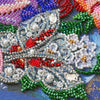 DIY Bead Embroidery Kit "Magic flowers" 15.4"x11.0" / 39.0x28.0 cm