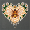 DIY Bead Embroidery Kit "Honey plant" 12.6"x12.6" / 32.0x32.0 cm