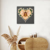 DIY Bead Embroidery Kit "Honey plant" 12.6"x12.6" / 32.0x32.0 cm