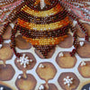 DIY Bead Embroidery Kit "Honey plant" 12.6"x12.6" / 32.0x32.0 cm