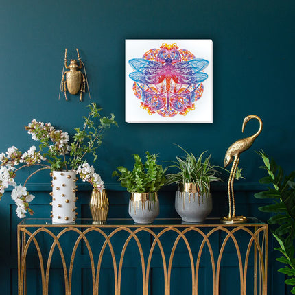 DIY Bead Embroidery Kit "Cascades of pearl" 12.6"x12.6" / 32.0x32.0 cm