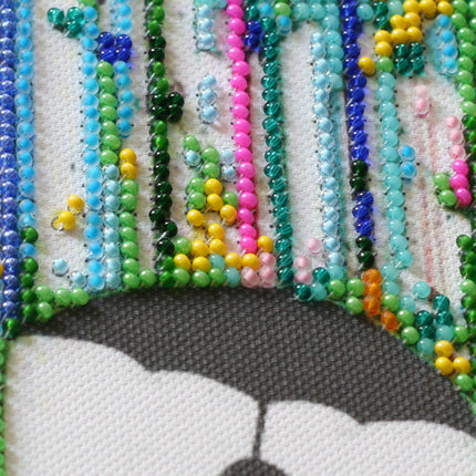 DIY Bead Embroidery Kit "Rain for lovers" 9.1"x13.0" / 23.0x33.0 cm
