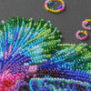 DIY Bead Embroidery Kit "Rainbow dance" 11.4"x16.1" / 29.0x41.0 cm