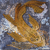DIY Bead Embroidery Kit "Money fish" 12.6"x13.0" / 32.0x33.0 cm