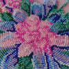 DIY Bead Embroidery Kit "Moon flowers" 11.8"x11.8" / 30.0x30.0 cm