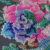 DIY Bead Embroidery Kit "Moon flowers" 11.8"x11.8" / 30.0x30.0 cm