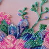 DIY Bead Embroidery Kit "Moon flowers" 11.8"x11.8" / 30.0x30.0 cm