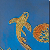 DIY Bead Embroidery Kit "Koi blue" 11.8"x22.4" / 30.0x57.0 cm