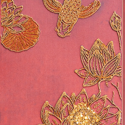 DIY Bead Embroidery Kit "Koi red" 11.8"x22.4" / 30.0x57.0 cm