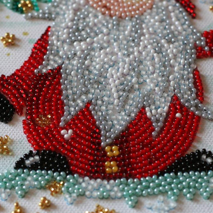 DIY Bead Embroidery Kit "Visiting the Dwarfs" 10.6"x15.0" / 27.0x38.0 cm