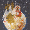 DIY Bead Embroidery Kit "Christmas tale" 10.6"x15.0" / 27.0x38.0 cm