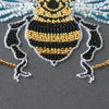 DIY Bead Embroidery Kit "Bee in clover" 11.8"x11.8" / 30.0x30.0 cm
