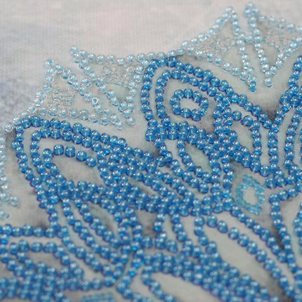DIY Bead Embroidery Kit "Daisy season" 11.8"x11.8" / 30.0x30.0 cm