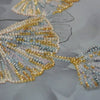 DIY Bead Embroidery Kit "Ginkgo biloba" 12.6"x12.2" / 32.0x31.0 cm