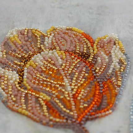 DIY Bead Embroidery Kit "Ball of flowers" 8.3"x15.7" / 21.0x40.0 cm