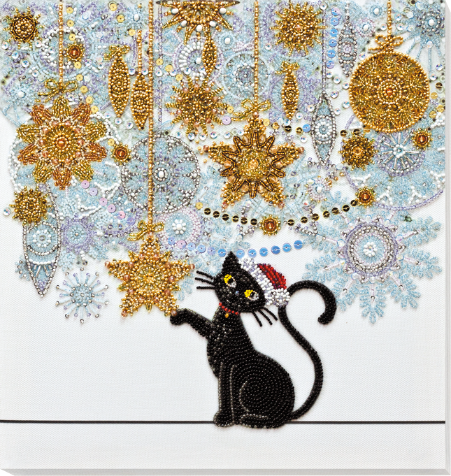 DIY Bead Embroidery Kit "One second "before"" 11.0"x11.8" / 28.0x30.0 cm