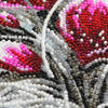 DIY Bead Embroidery Kit "Red emerald" 8.7"x15.7" / 22.0x40.0 cm