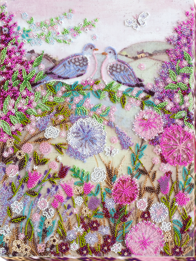 DIY Bead Embroidery Kit "Love coo" 10.6"x13.8" / 27.0x35.0 cm