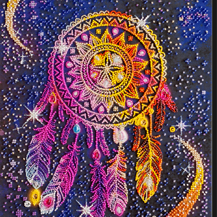 DIY Bead Embroidery Kit "Sweet dreams" 9.8"x18.1" / 25.0x46.0 cm