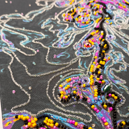 DIY Bead Embroidery Kit "Space dream" 8.7"x15.7" / 22.0x40.0 cm