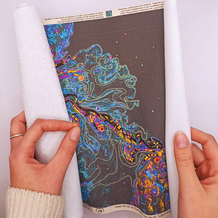DIY Bead Embroidery Kit "Space dream" 8.7"x15.7" / 22.0x40.0 cm
