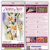 DIY Bead Embroidery Kit "Fragile lilies" 10.2"x33.9" / 26.0x86.0 cm