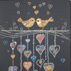 DIY Bead Embroidery Kit "Birds in love" 11.2"x15.7" / 28.5x40.0 cm