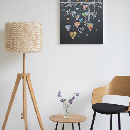 DIY Bead Embroidery Kit "Birds in love" 11.2"x15.7" / 28.5x40.0 cm