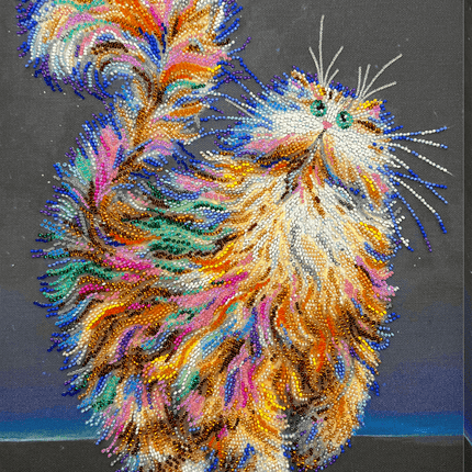 DIY Bead Embroidery Kit "I guess" 11.4"x15.7" / 29.0x40.0 cm