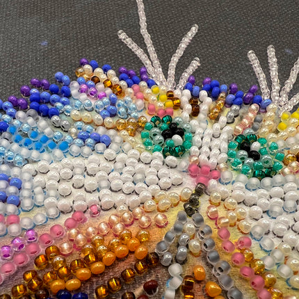 DIY Bead Embroidery Kit "I guess" 11.4"x15.7" / 29.0x40.0 cm