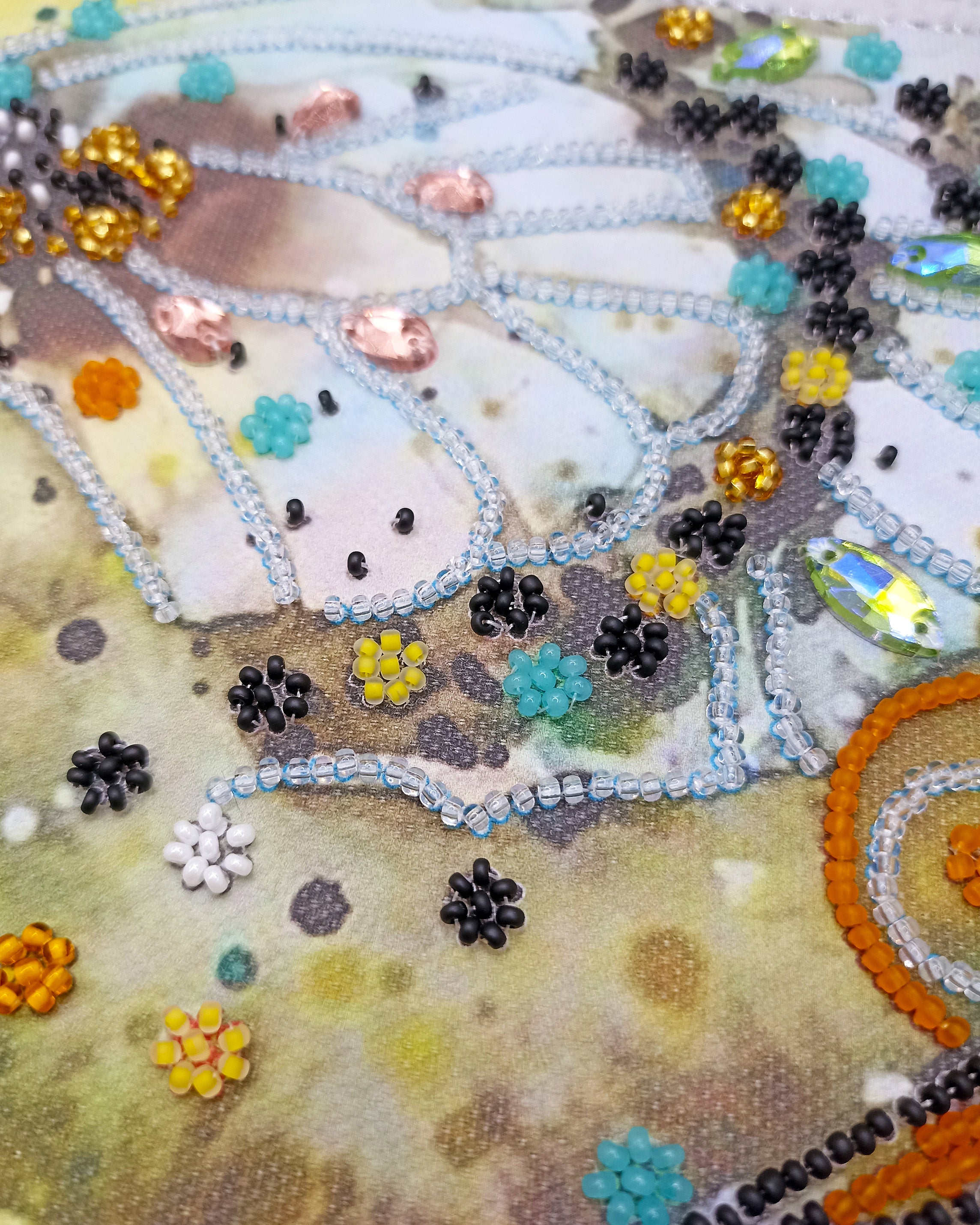 DIY Bead Embroidery Kit Royal gaze 10.6x14.6 / 27.0x37.0 cm