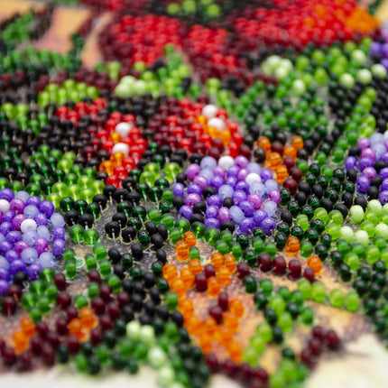 DIY Bead Embroidery Kit "Summer morning" 12.2"x12.2" / 31.0x31.0 cm