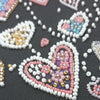 DIY Bead Embroidery Kit "Rabbits in love" 11.2"x15.7" / 28.5x40.0 cm