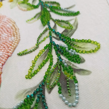DIY Bead Embroidery Kit "Charming couple" 11.8"x11.8" / 30.0x30.0 cm