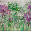 DIY Bead Embroidery Kit "Cornflowers in the field" 20.5"x9.1" / 52.0x23.0 cm