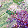 DIY Bead Embroidery Kit "Cornflowers in the field" 20.5"x9.1" / 52.0x23.0 cm