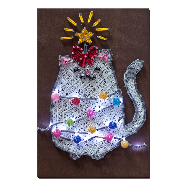 String Art Creative DIY Kit "Nice kitty" 7.5"x11.4" / 19.0x29.0 cm
