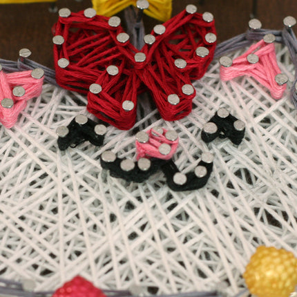 String Art Creative DIY Kit "Nice kitty" 7.5"x11.4" / 19.0x29.0 cm