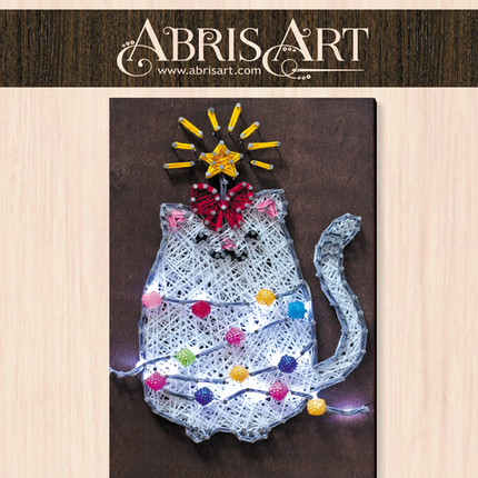 String Art Creative DIY Kit "Nice kitty" 7.5"x11.4" / 19.0x29.0 cm
