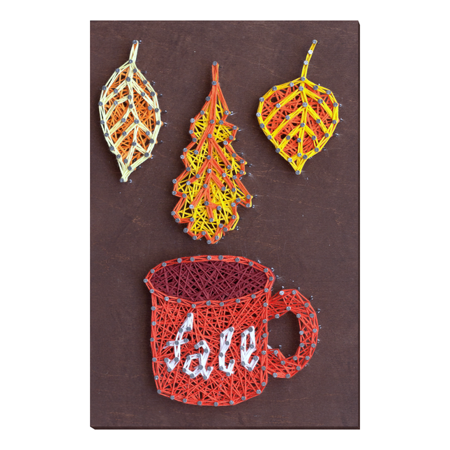 String Art Creative DIY Kit "Leaf fall" 7.5"x11.4" / 19.0x29.0 cm