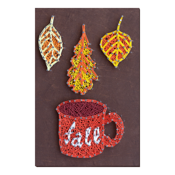 String Art Creative DIY Kit "Leaf fall" 7.5"x11.4" / 19.0x29.0 cm